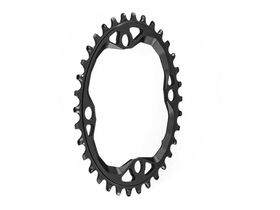 ABSOLUTE BLACK Chainring oval 1-speed LK 104 | narrow...