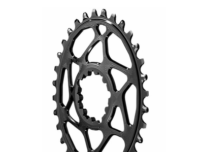 ABSOLUTE BLACK Chainring Direct Mount oval BOOST 148 | 1-speed narrow wide SRAM Crank for Shimano 12-speed HG+ Chain | black 34 Teeth