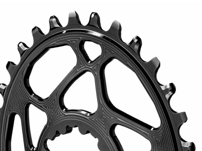 ABSOLUTE BLACK Kettenblatt Direct Mount oval BOOST 148 | 1-fach narrow wide SRAM Kurbel fr Shimano 12-fach HG+ Kette | schwarz 34 Zhne