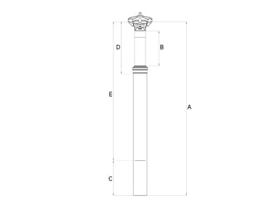 KIND SHOCK Sattelsttze LEV Remote | ohne Hebel | 80 mm