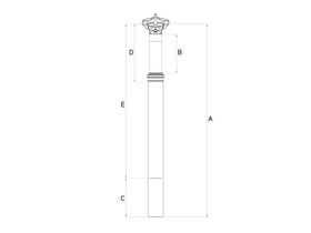 KIND SHOCK Seatpost LEV Remote | without Lever | 175 mm