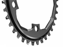 ABSOLUTE BLACK Chainring oval 1-speed SRAM APEX Crank narrow wide | black 38 Teeth