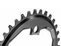 ABSOLUTE BLACK Chainring oval 1-speed SRAM APEX Crank narrow wide | black 40 Teeth