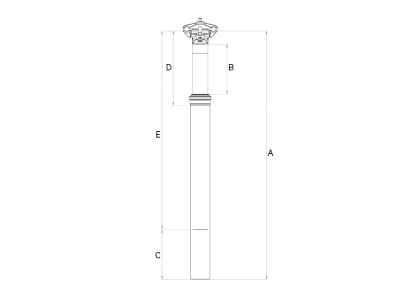 KIND SHOCK Sattelsttze LEV Ci Carbon Remote | ohne Hebel | 65 mm 31,6 mm | 410 mm