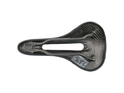 MCFK Saddle Leather Saddle Carbon open | padded black 130 mm