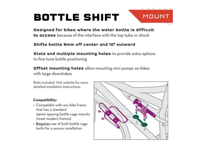 WOLFTOOTH Flaschenhalter Adapter B-RAD Bottle Shift