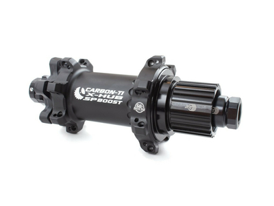 CARBON-TI Hinterradnabe X-Hub SP 6-Loch für 12x148 mm Boost | Freilauf Shimano Micro Spline 12-fach silber 28 Loch