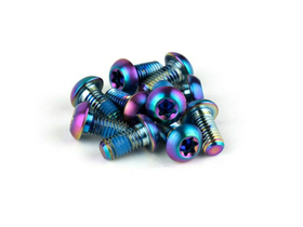 SRAM Screws Set rainbow M5 x10 Titanium for Disc Brake...