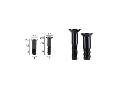 CARBON-TI Schaltwerkrllchenschrauben X-Jockey 16/19 gold