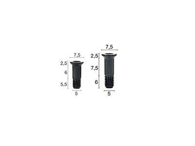 CARBON-TI Schaltwerkrllchenschrauben X-Jockey 14/16 schwarz