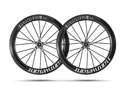 LIGHTWEIGHT Wheelset 28" Fernweg EVO 63 Disc | Clincher Campagnolo Adapter Set 2 | Thru Axle