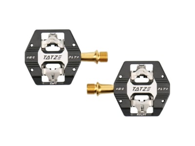 TATZE Pedals MC-FLY Titanium | black / silver