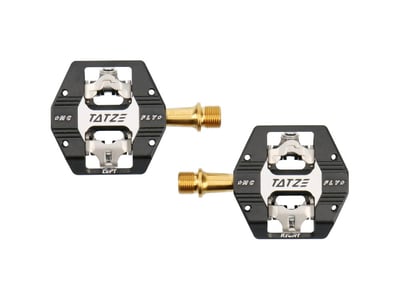 TATZE BIKE COMPONENTS Pedale MC-FLY Titan | schwarz/silber