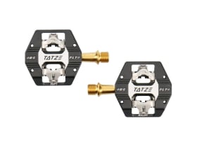 TATZE Pedals MC-FLY Titanium | black / silver