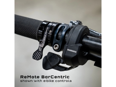 WOLFTOOTH ReMote Hebel BarCentric für höhenverstellbare Sattelstützen Lenkerklemme 22,2 mm | schwarz