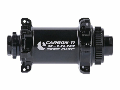 CARBON-TI Front Hub X-Hub SP Center Lock for 15x100 mm Thru Axle | 24 Hole green