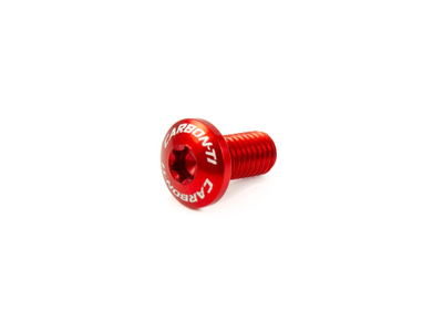 CARBON-TI Aluminum Screw M5x10 Small Pan Head red