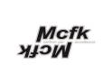 MCFK Aufkleber für Vorbau schwarz transparent (Outlines)