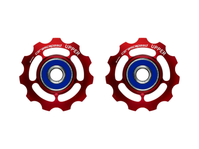 CERAMICSPEED Schaltwerkröllchen Aluminium | 11 Zähne für SRAM 11-fach  rot