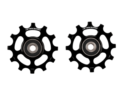 CERAMICSPEED Pulley Wheels Aluminum | 12 Teeth for Campagnolo 12-speed  black