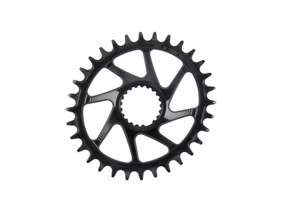 GARBARUK Kettenblatt Melon oval Direct Mount | 1-fach narrow-wide Shimano M7100/M8100 | schwarz 34 Zähne