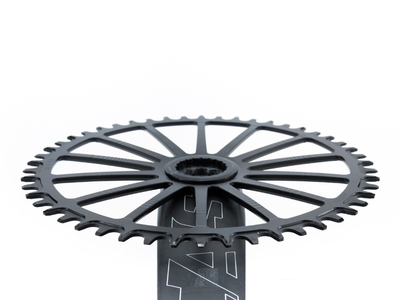 GARBARUK Kettenblatt Round Direct Mount | 1-fach narrow-wide Easton CINCH | 42 Zhne blau