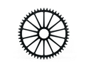GARBARUK Chainring Round Direct Mount | 1-speed narrow-wide Easton CINCH | 46 Teeth red