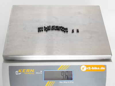 SRAM Endkappen SET fr Brems- und Schaltzge farbig rot