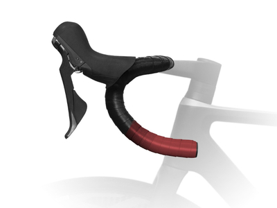 FIZIK Lenkerband Vento Microtex Tacky Bicolor 2,0 mm | Color Print schwarz / celeste