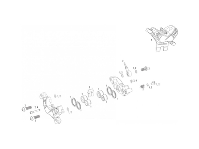 SRAM Guide R/RS B1 Schrauben | Bolzen Kit fr Bremssattel schwarz