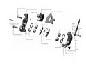 SRAM G2 RSC/Ultimate Schrauben | Bolzen Kit für Bremssattel silber