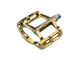 gold mtb flat pedals