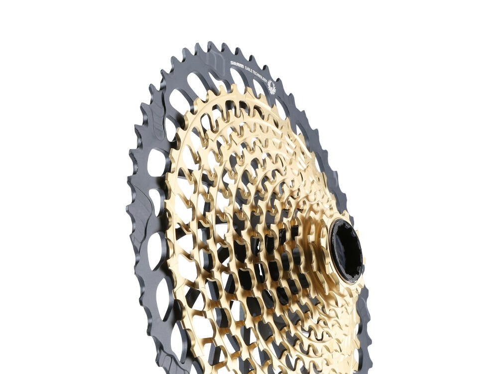 compacto Larry Belmont Intentar SRAM XX1 Eagle Cassette 12-speed X-Dome XG-1299 10-52 teeth gold, 377,50 €