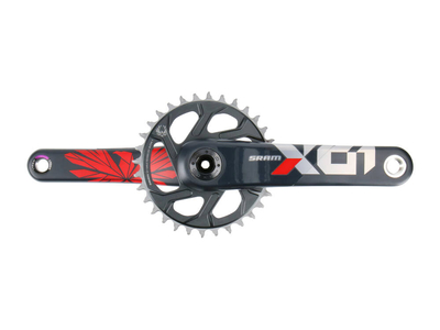 SRAM X01 Eagle DUB Kurbel 1x12 | X-SYNC 2 Direct Mount Kettenblatt 32 Zähne | rot 175 mm