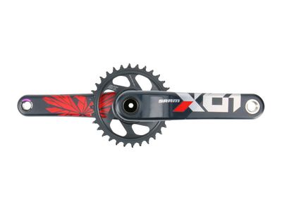 SRAM X01 Eagle DUB Crank 1x12 | X-SYNC 2 Direct Mount Chainring 32 teeth BOOST | red