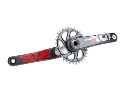 SRAM X01 Eagle DUB Kurbel 1x12 | X-SYNC 2 Direct Mount Kettenblatt 32 Zhne BOOST | rot 175 mm