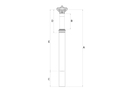 CRANKBROTHERS Seatpost Highline XC/Gravel Dropper 27,2 mm | 60 mm