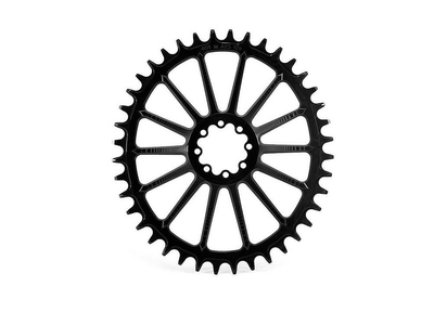 GARBARUK Chainring Melon oval 1-speed narrow-wide SRAM 8-Bolt 42 Teeth blue