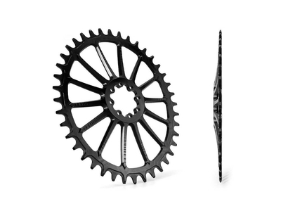 GARBARUK Kettenblatt Melon oval 1-fach narrow-wide SRAM 8-Schrauben 52 Zhne blau