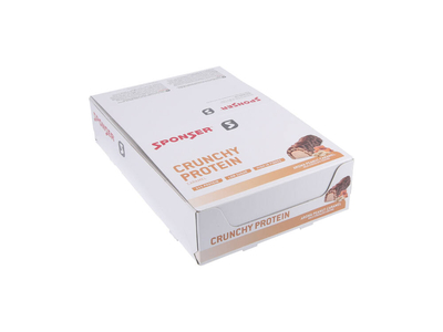 SPONSER Proteinriegel Crunchy Protein Peanut-Caramel | 12 Riegel Box