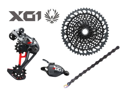 SRAM X01 Eagle Upgrade Kit 1x12 | 52 teeth | lunar-grey/red