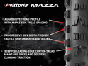 VITTORIA Tire Mazza Enduro + Trail 29 x 2,4 TLR Graphene 2.0 4C black