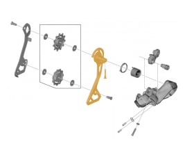 SHIMANO Rear Derailleur Cage outer Plate medium Cage |...