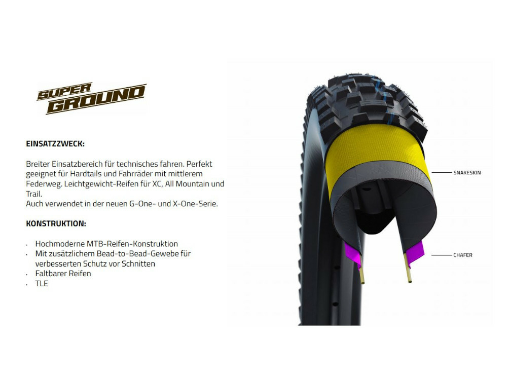 Schwalbe Addix Nobby Nic SpeedGrip SnakeSkin TL-Easy Folding Tyre 27.5 x2.25 650 