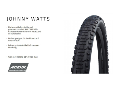 SCHWALBE Tire Johnny Watts 27,5 x 2,35 ADDIX Performance RaceGuard Dou