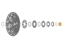 SHIMANO Cassette Lock Ring for Deore XT CS-M8100 | SLX CS-M7100 | Deore CS-M6100
