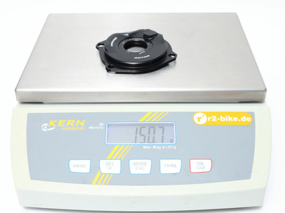 ROTOR Powermeter Set | PowerPack MTB INSpider | Kapic Carbon Kurbel 1-fach Q-Ring | Oval 170 mm 36 Zähne