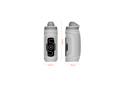 FIDLOCK Trinkflasche TWIST replacement bottle ohne Magnete | 590 ml transparent