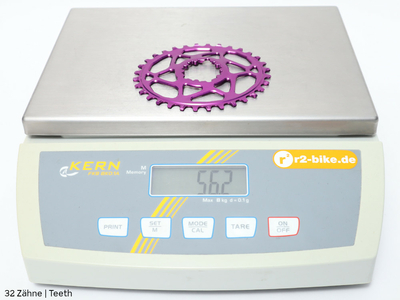 ABSOLUTE BLACK Kettenblatt Direct Mount oval BOOST 148 | 1-fach narrow wide SRAM Kurbel | purple 34 Zhne