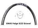 R2BIKE Laufradsatz 28" Disc GRV | Extralite Straightpull 6-Loch Naben | ENVE Gravel Carbon Felgen